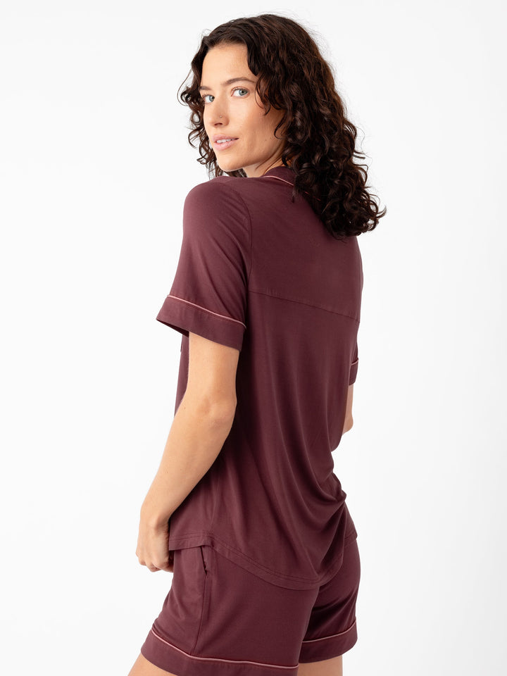 Women's Bamboo Stretch-Knit Short Sleeve Pajama Top