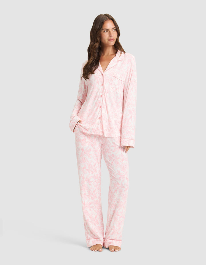 Women's Bamboo Stretch-Knit Long Sleeve Pajama Top