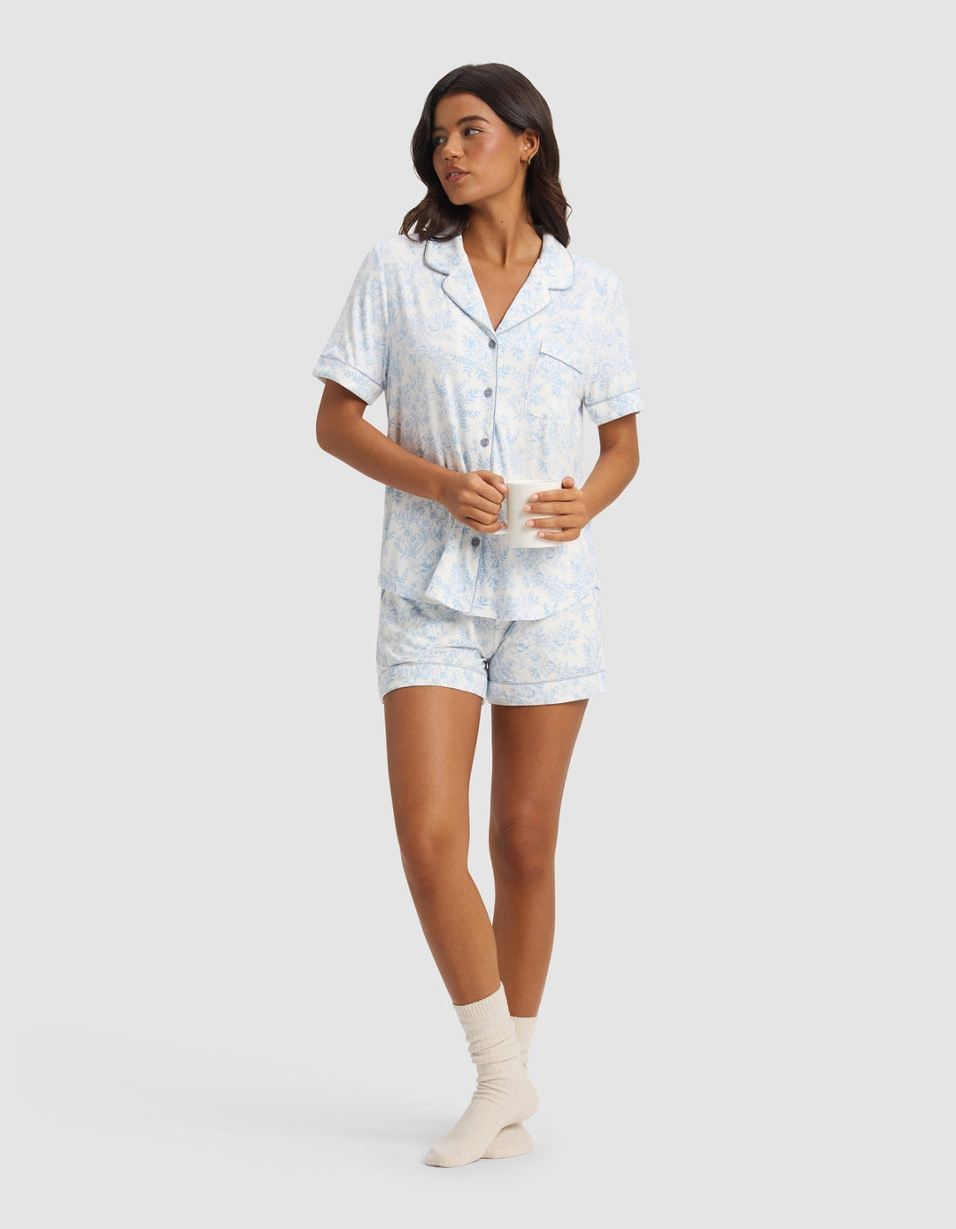 Women's Bamboo Stretch-Knit Short Sleeve Pajama Top