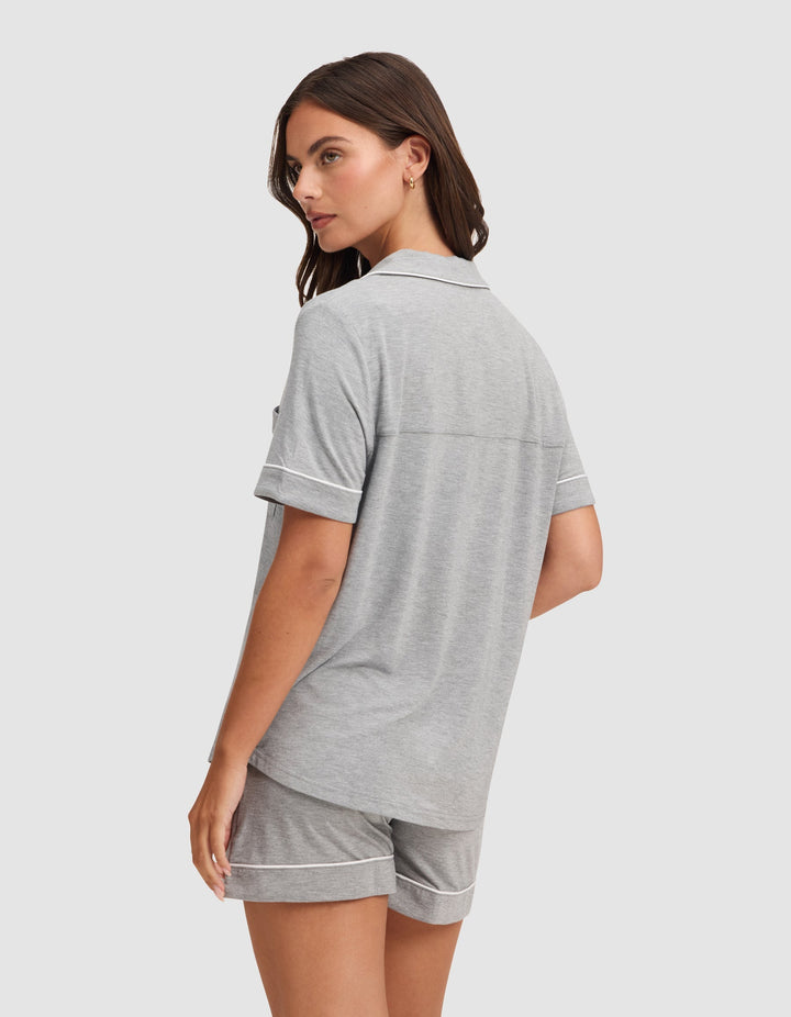 Women's Bamboo Stretch-Knit Short Sleeve Pajama Top